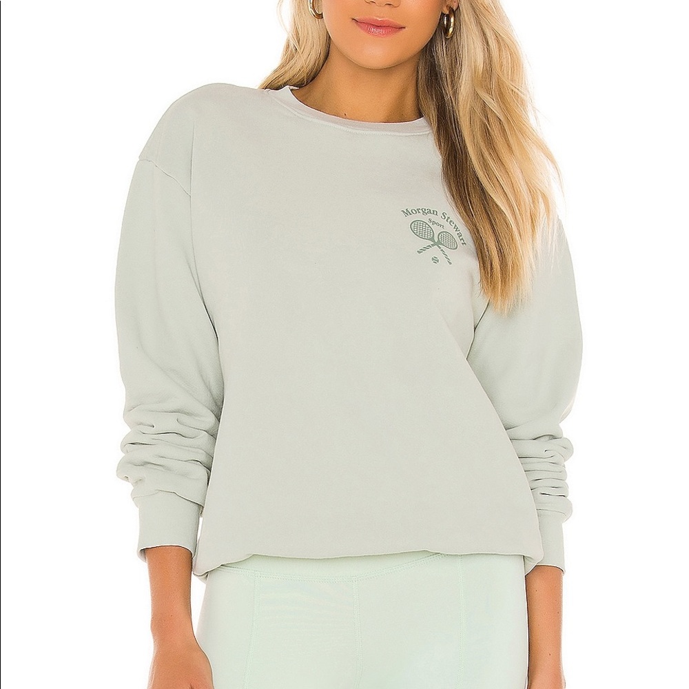 Morgan steward green sweatshirt